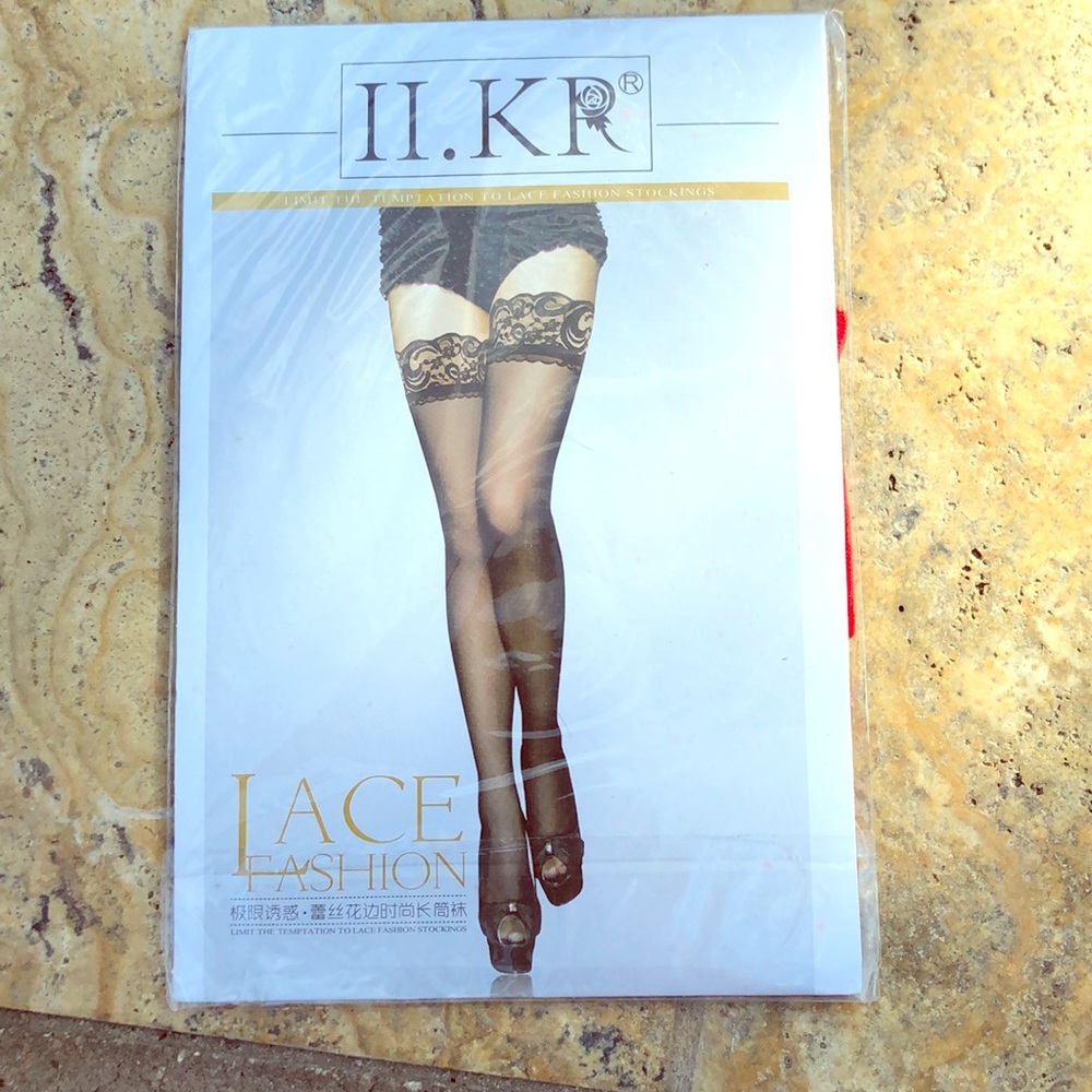 RED fashion thigh high stockings!